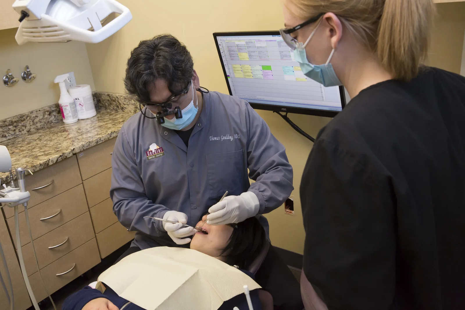 Gum grafting treatment at Gendler Dental Center.
