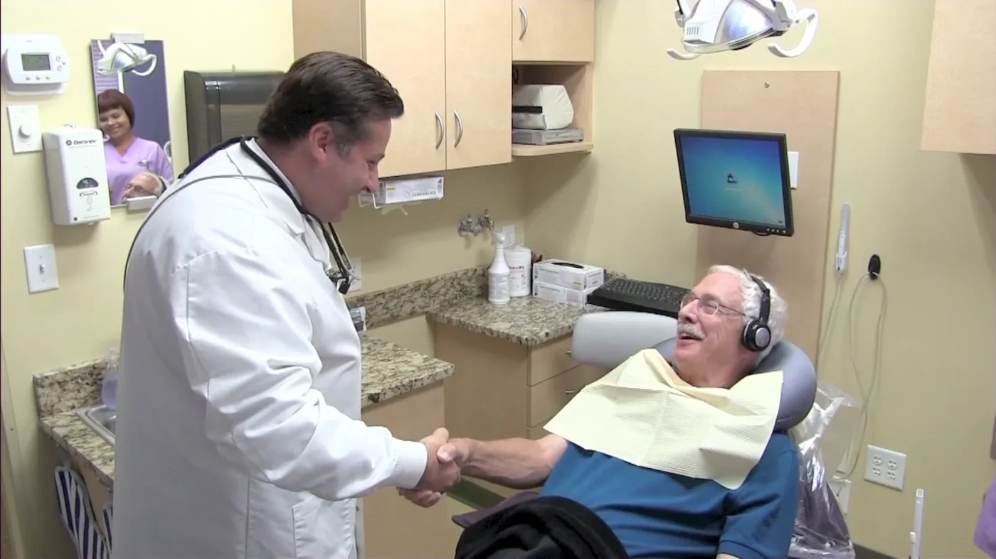 A relaxed sedation dentistry patient at Gendler Dental Center.
