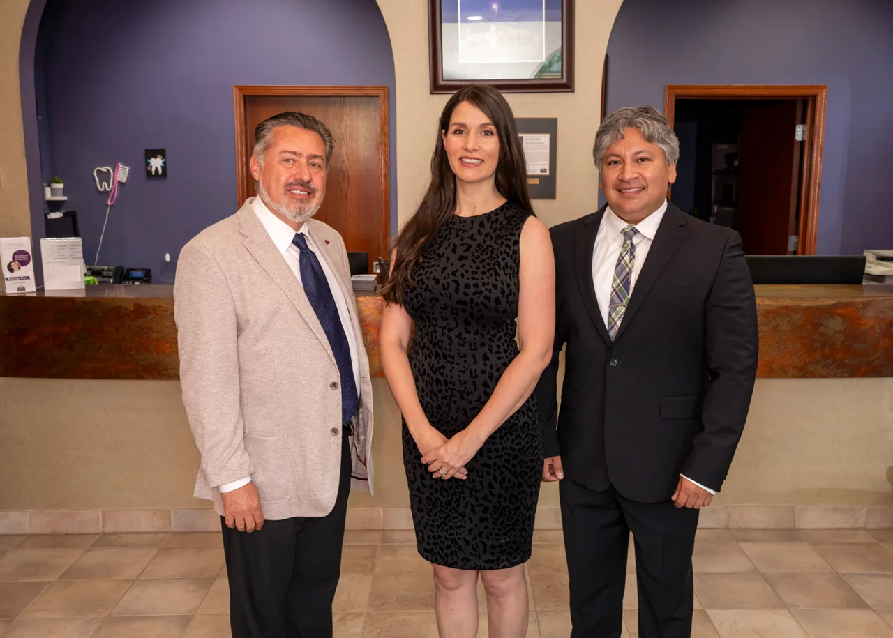 The Gendler Dental Center doctors at the front desk